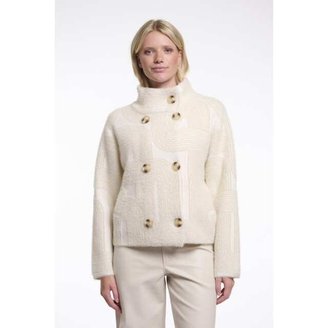 Rino & Pelle short double breasted jacket beth.5012621 11063 birch labyrinth 06111.198.0091 large