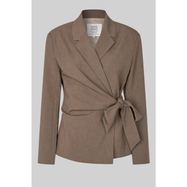 Second Female blouse lm dakota wrap 6144 mid brown 06228.840.0044 large