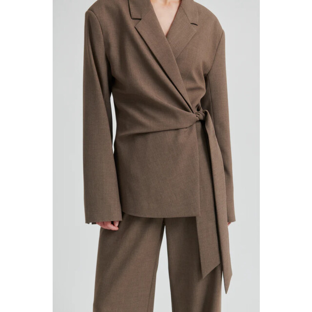 Second Female blouse lm dakota wrap 6144 mid brown 06228.840.0044 large