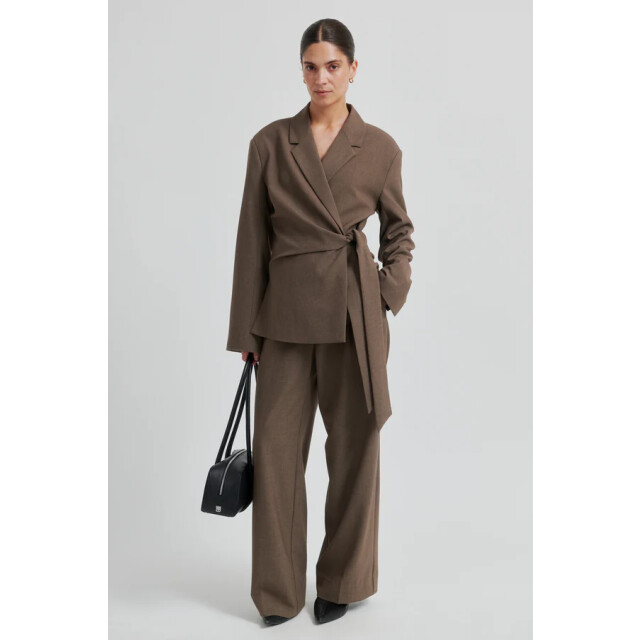 Second Female blouse lm dakota wrap 6144 mid brown 06228.840.0044 large