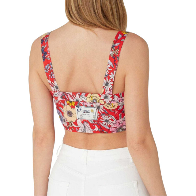 Tommy Hilfiger Dames gebloemde gestreepte tanktop UTNA188_multicoloured large