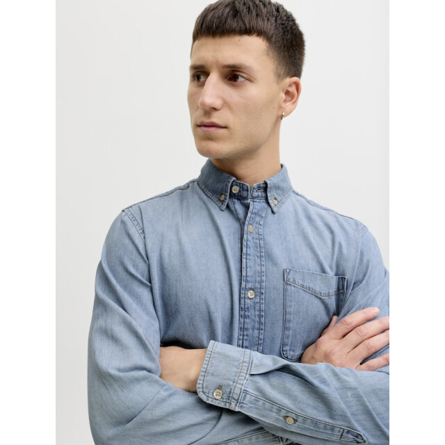 Jack & Jones Jjebrook jjoxford shirt akm 990 blue denim 5300.50.0023 large