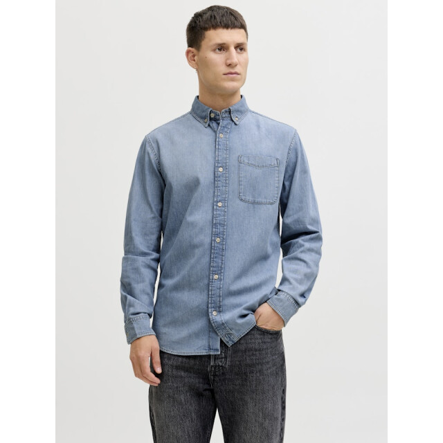 Jack & Jones Jjebrook jjoxford shirt akm 990 blue denim 5300.50.0023 large