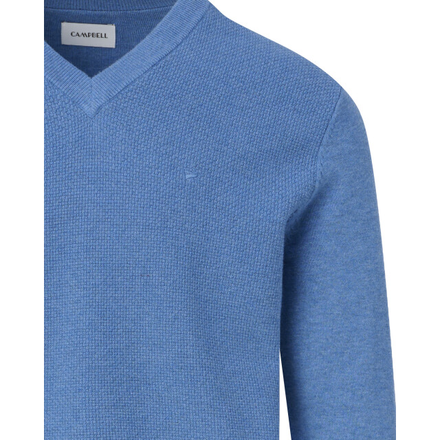 Campbell Trui v-hals true navy melange 099136-003-M large
