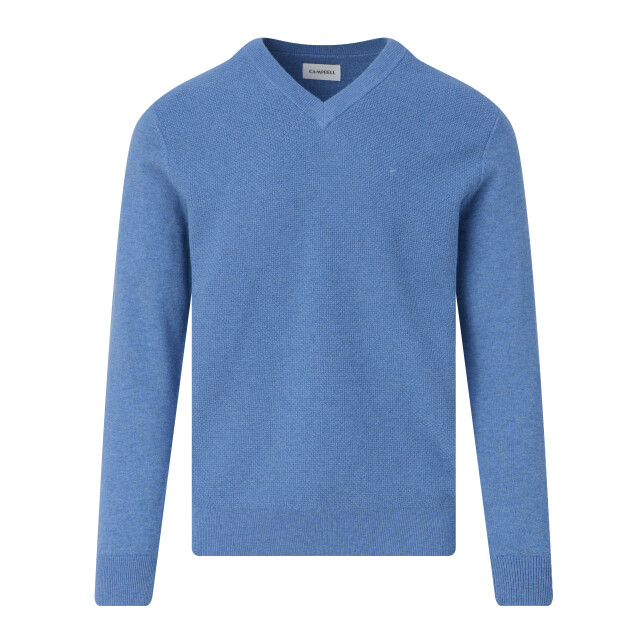 Campbell Trui v-hals true navy melange 099136-003-M large