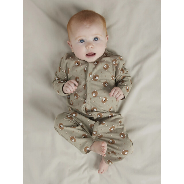 Name It Kinder bodysuit unisex nbnnight 3-pack beige/roze/groen vosprint 13254860-Vintage Khaki large