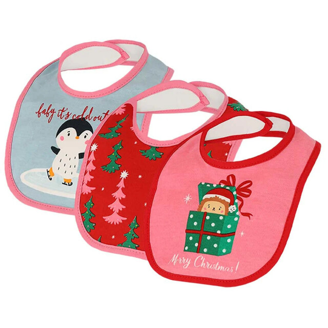 Apollo Baby kerstsokken + slabbetje set kerst print 000162990003 large