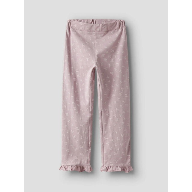 Name It Meisjes lange pyjama set nkfragna wit/lila strikjes print 13249386-Keepsake Lilac large