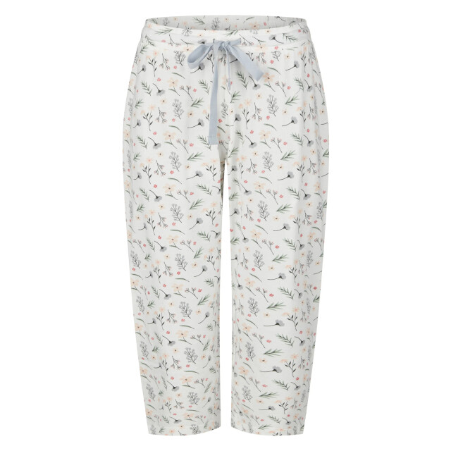 By Louise Dames capri pyjama driekwart oranje/wit gebloemd BL-570-02 large