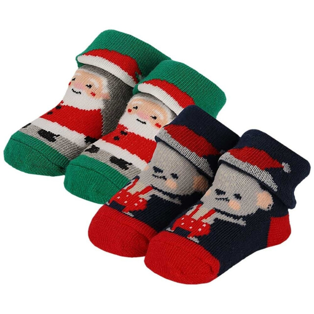 Apollo Baby kerstsokken + slabbetje set kerst print 000162990003 large