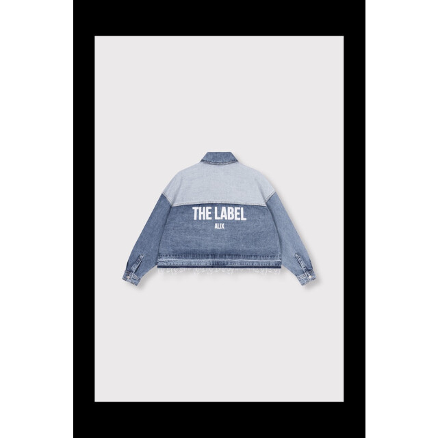 Alix The Label Mixed denim blouse blue denim 4300.35.0002 large