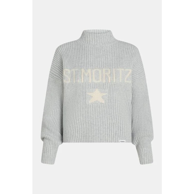 Penn & Ink W25b380ltd 83m-05 penn&ink jumper grey mel. ecru W25B380LTD 83m-05 large