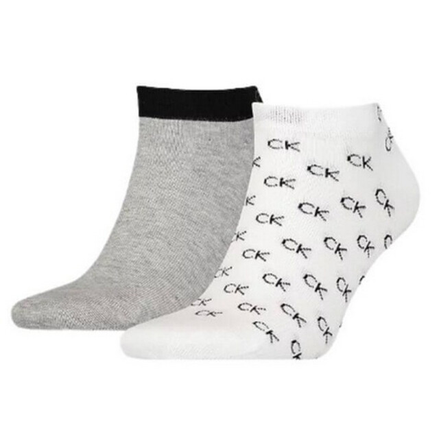 Calvin Klein Enkelsokken met geborduurd logo voor heren (set van 2) UTNA975_whitegrey large