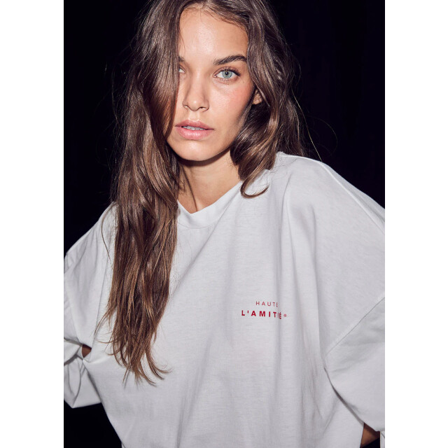 Haute L'Amitié Haute l’amitié studio ls print trui creme 9825564164424 large