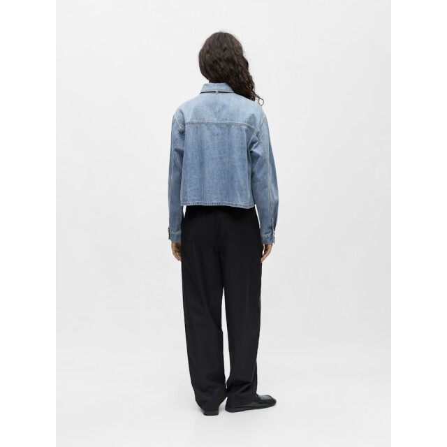 Object objvilma l/s re short shirt 1 23048036 medium blue 06615.264.0031 large