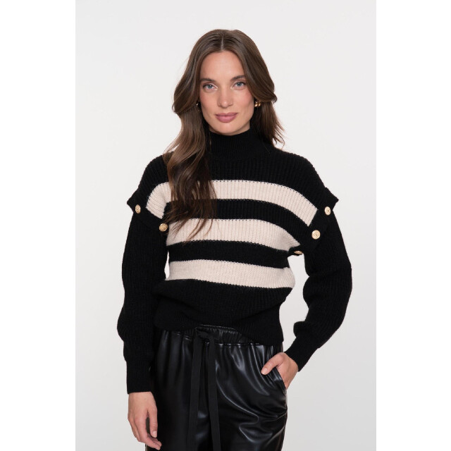 Geisha 54860-23 pullover stripe buttons 4062145050 large