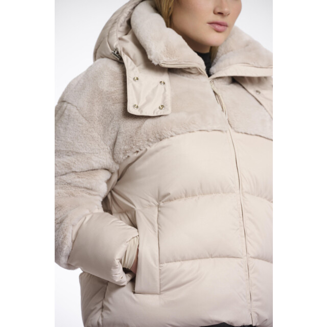 Rino & Pelle Shana.7002512 padded jacket with faux fur de 4061731058 large