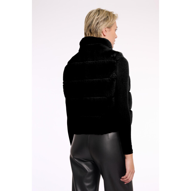 Rino & Pelle May.7002511 faux fur waistcoat with pu det 4061782051 large