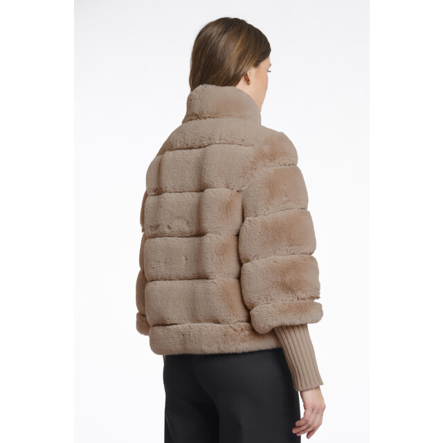 Rino & Pelle Feline.7002512 faux fur jacket with knitted s 4062882058 large