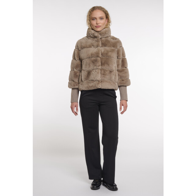 Rino & Pelle Feline.7002512 faux fur jacket with knitted s 4062882058 large