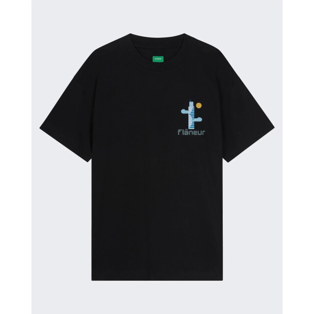 Flaneur Homme Heren festival map t-shirt FTSH165-999 large