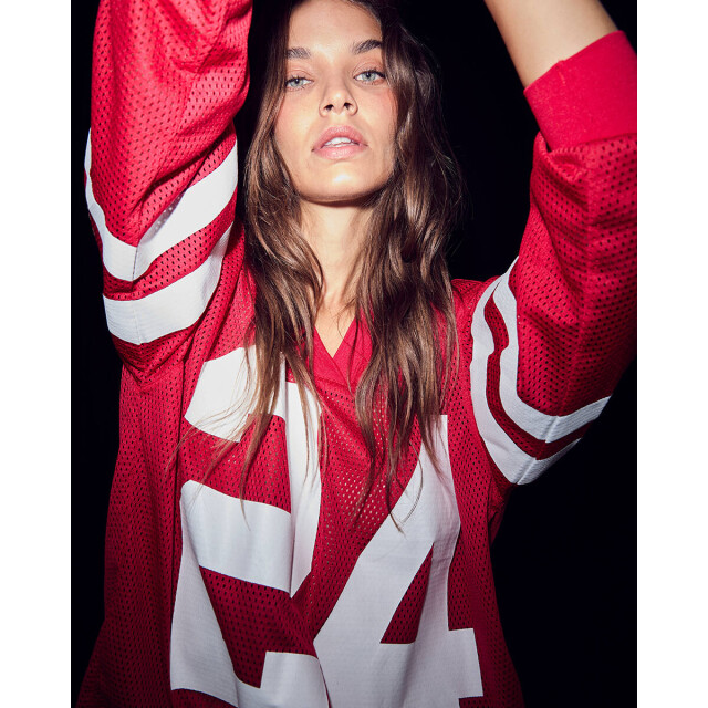 Haute L'Amitié Top lange mouw hl10287 drift Haute L'Amitié Top lange mouw voor Dames in de kleur Rood - Maat S voor Dames in de kleur Rood - Maat S large