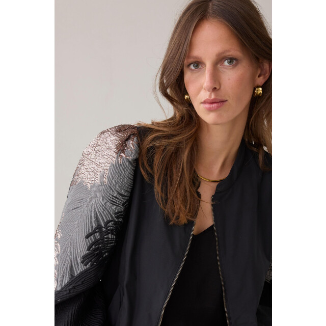 Summum 1s1275-12336 bomber jacket leaves jacquard 4062236049 large