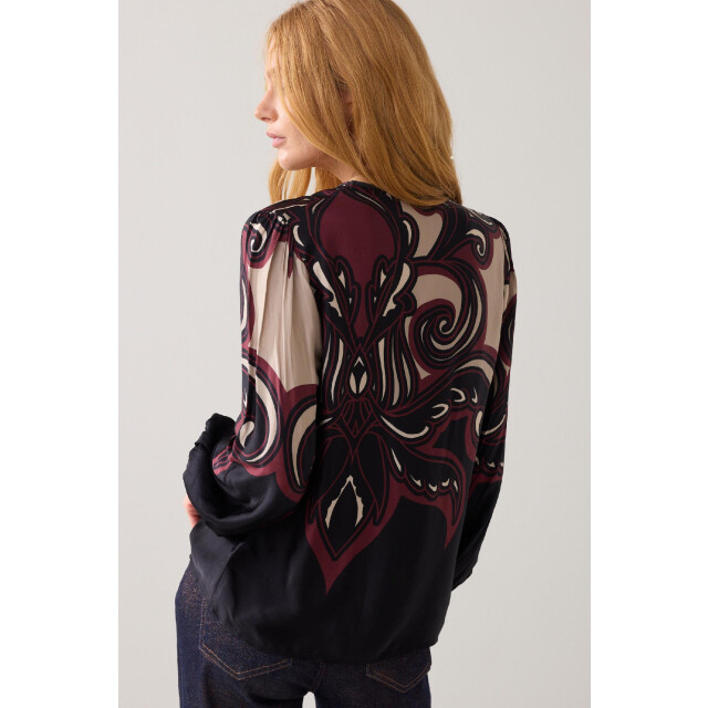 Summum 2s3397-12337 top v neck ornament print tops 4062237047 large