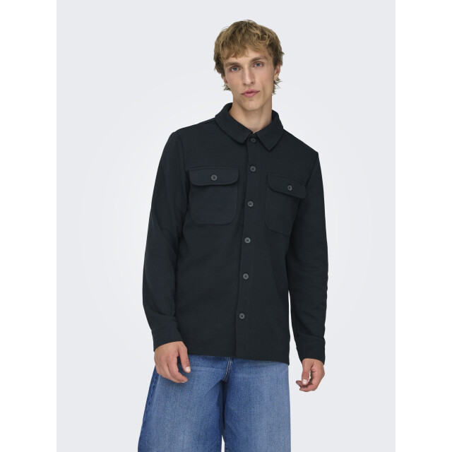 Only & Sons onsnewkodyl overshirt sweat noos 22021279 dark 05633.261.0020 large