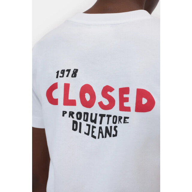 Closed printed t-shirt c95505-44h-pr 200 white 06011.100.0293 large