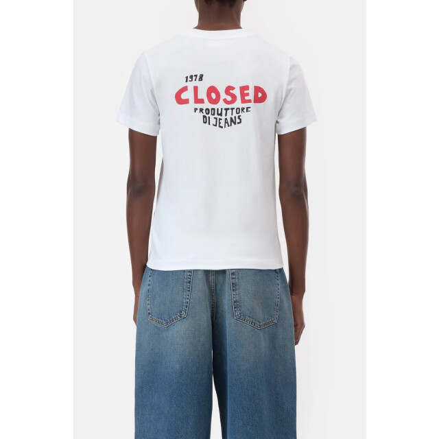 Closed printed t-shirt c95505-44h-pr 200 white 06011.100.0293 large