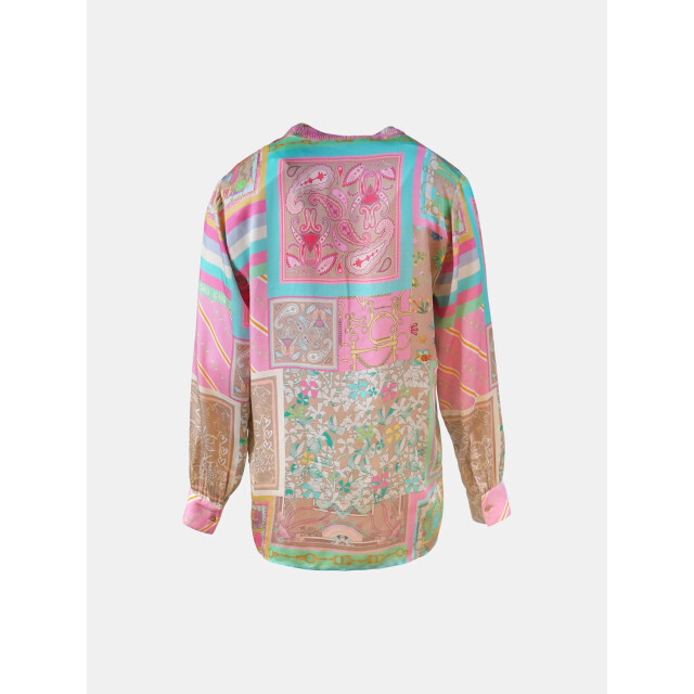 Mucho Gusto ® blouse tarente veelkleurig paisley patchwork MUCHO GUSTO® Blouse Tarente Veelkleurig Paisley Patchwork large