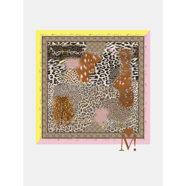 Mucho Gusto ® t-shirt met lange mouwen wit gemengde dierenprint MUCHO GUSTO® T-shirt met lange mouwen wit gemengde dierenprint large