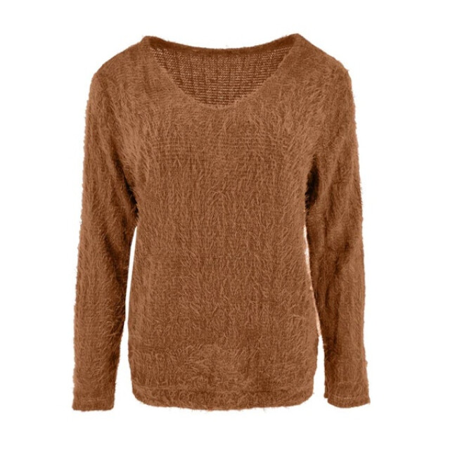 FOS Amsterdam Fos trui bella chenille camel Bella chenille - Camel large