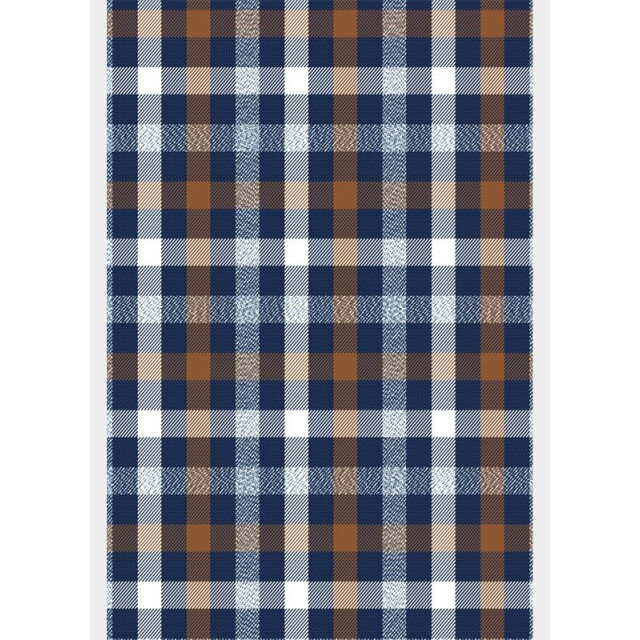 Bos Bright Blue R.b. boston casual hemd lange mouw franklin ls button down 427670/23 203619 large