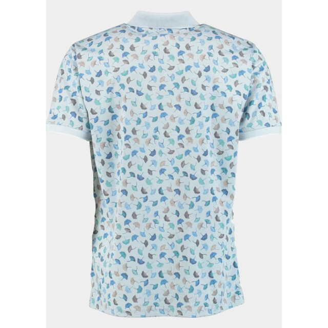 Bos Bright Blue Polo korte mouw met print 25007/02 185054 large