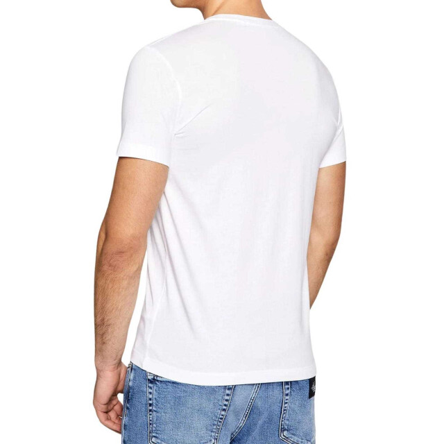 Calvin Klein Heren jeans logo strip t-shirt UTNA1060_white large