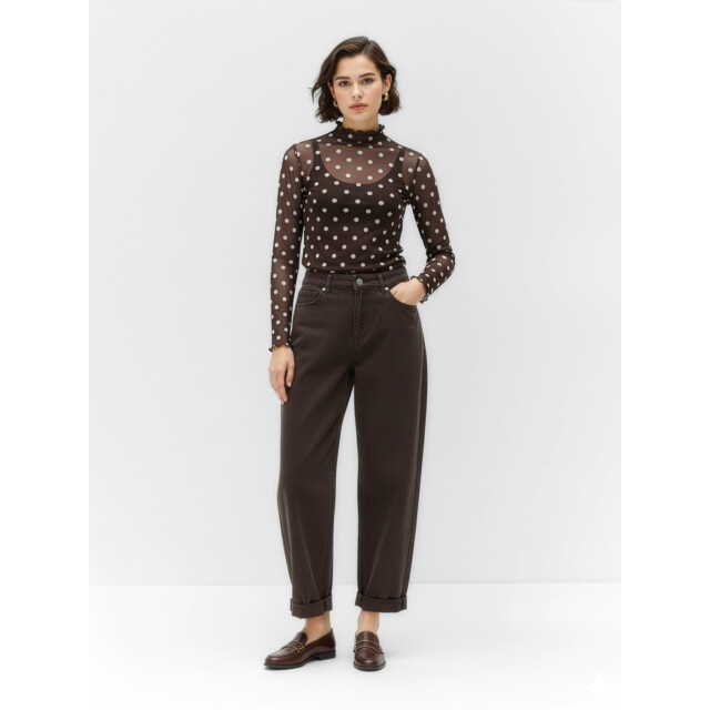 Object Objnela ls o-neck mesh top rep 23046001 large