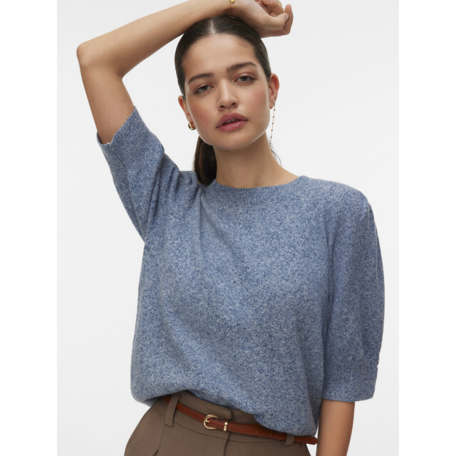 Vero Moda vmdoffy 2/4 o-neck pullover ga noos 10278313 dark denim 06712.267.0003 large