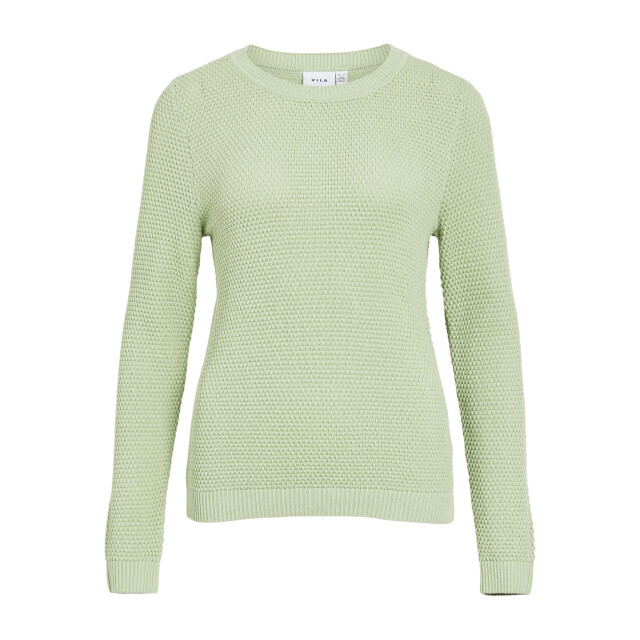 Vila vidalo o-neck l/s knit top- noos 14082767 smoke green 06712.369.0138 large