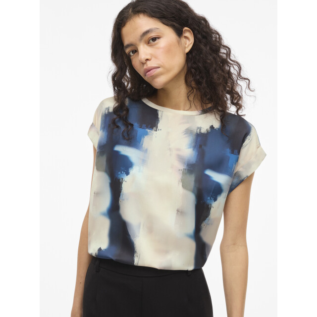 Vila viellette s/s full satin top noos 14109246 blazer 06615.261.0032 large