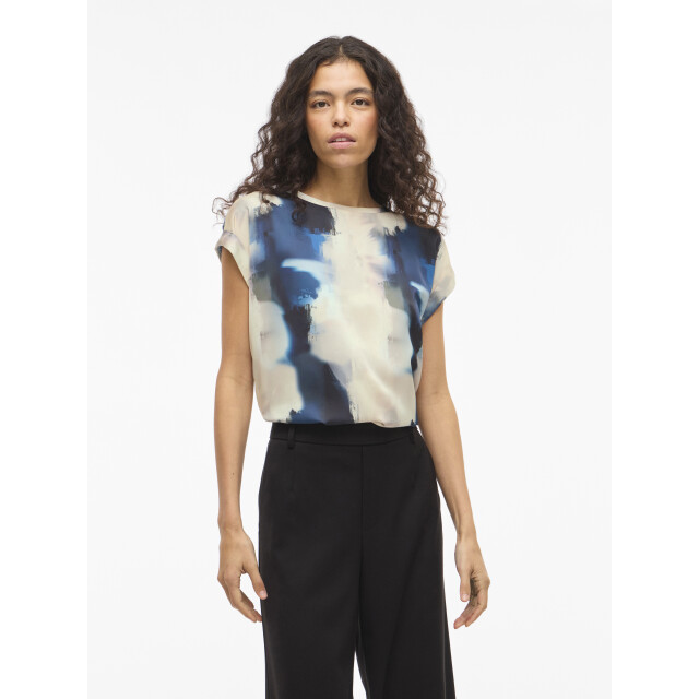 Vila viellette s/s full satin top noos 14109246 blazer 06615.261.0032 large