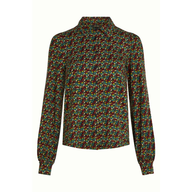 King Louie 10180 maisie blouse mirth jersey 678 rhubarb red 10180 large