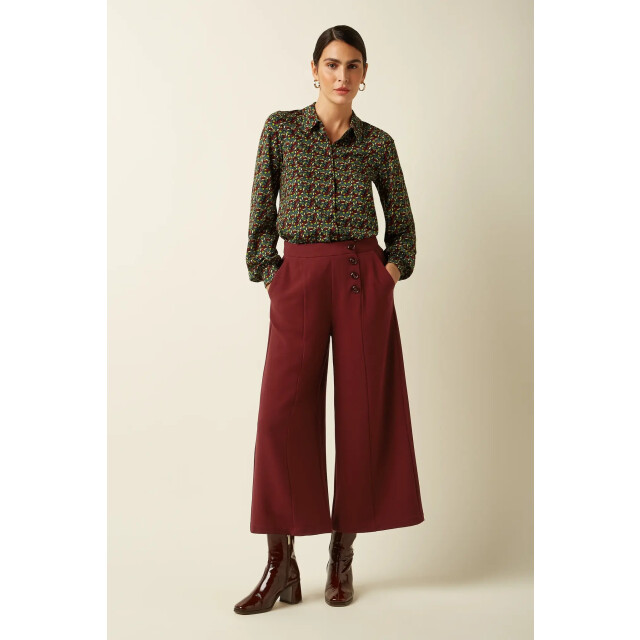 King Louie 10180 maisie blouse mirth jersey 678 rhubarb red 10180 large