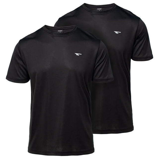 Hi-Tec Heren jodin training t-shirt (set van 2) UTIG5432_black large