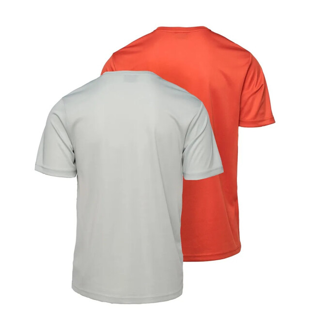Hi-Tec Heren jodin training t-shirt (set van 2) UTIG5432_stormgreyburntochre large