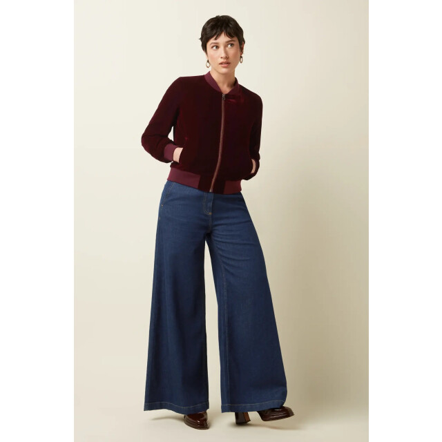 King Louie 09094 bessie jacket gamine velvet bordeaux red 09094 large