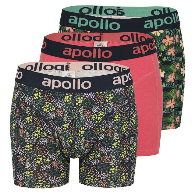 Apollo Heren boxershorts print 3-pack multi color 000161500-112 large