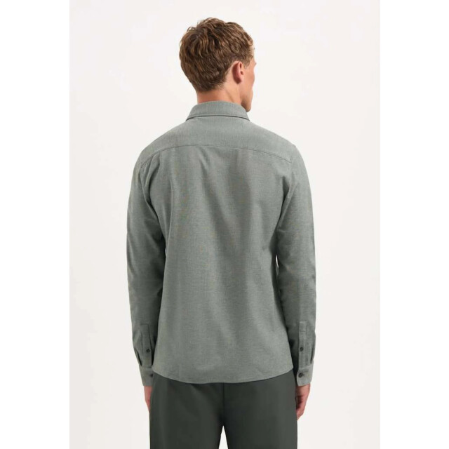 No Excess Shirt jersey melange stretch dark green 29410880-052 large