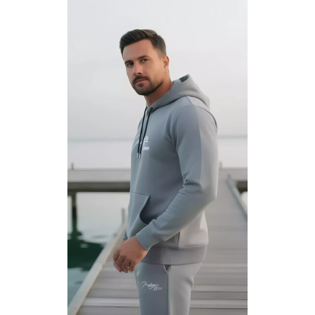 Indigo Denim Denim joggingpak heren licht ID073-1-1 large